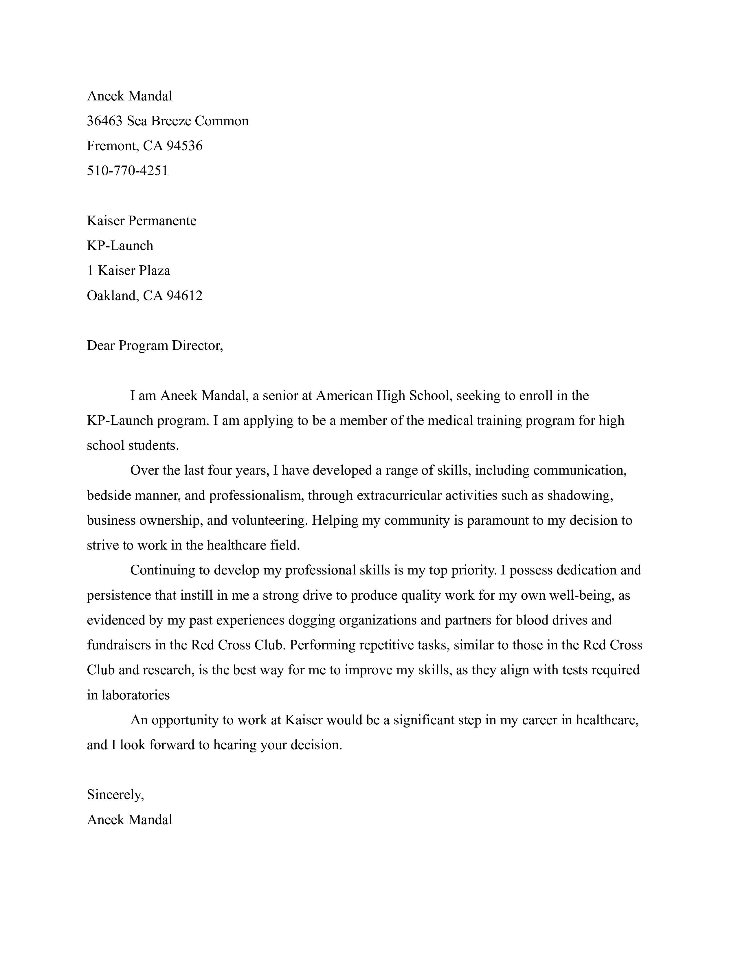 Job Application